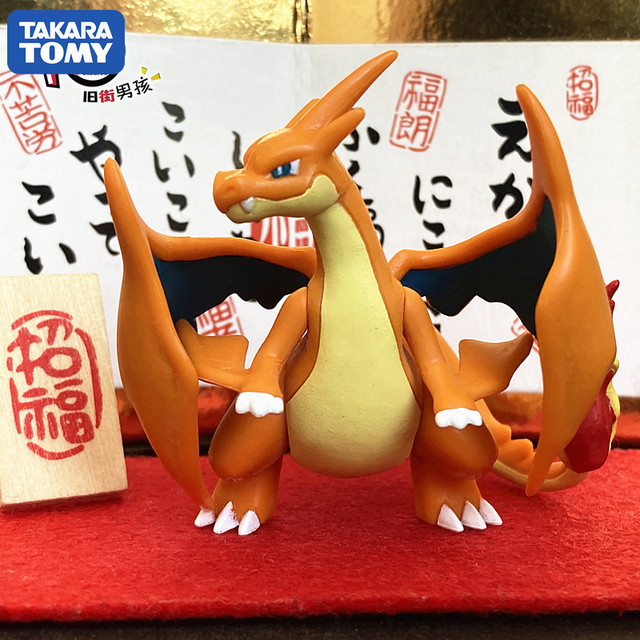 Takara tomy pokemon figura bolso monstro charizard mega evolução  collectible modelo de brinquedo crianças presente - AliExpress